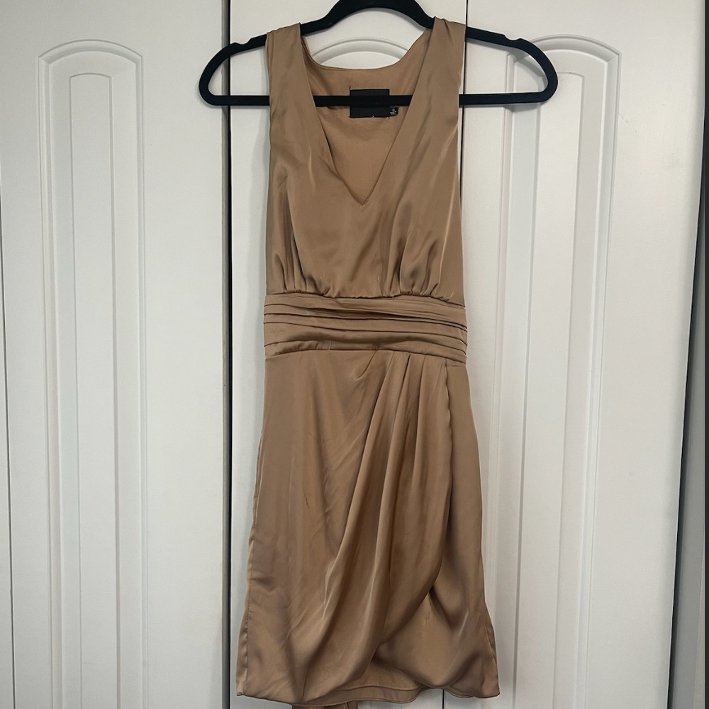 Champagne Tie Back Dress (from Red Dress Boutique)